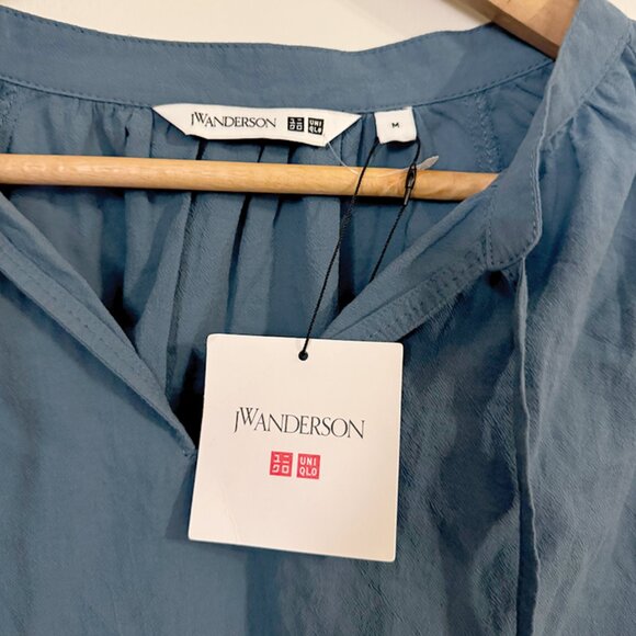 Uniqlo X JW Anderson Volume Puff Sleeve Long Sleeve Blouse - Picture 2 of 5